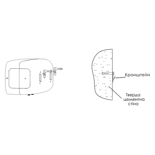 Водонагрівач Willer Edge+ 2,5 кВт, мокрий ТЕН, 20 л, прямокутний, горизонтальний, білий (EH20R) - фото 10