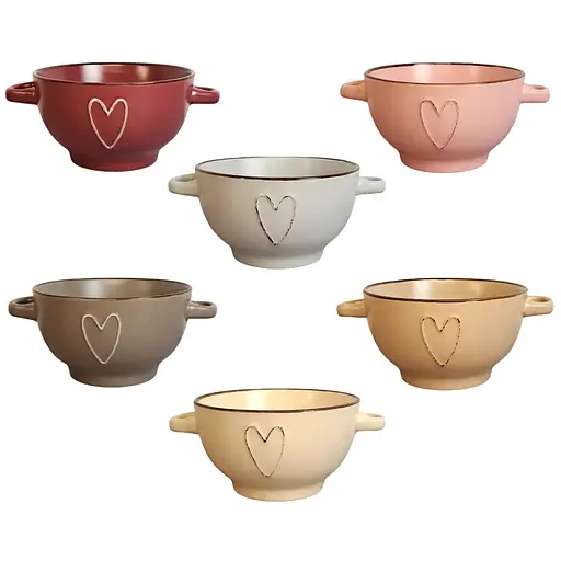 Бульйонниця Vittora Безмежна любов VT-C-38140 з вушками 14 см 600 мл в асортименті (128959) - фото 3