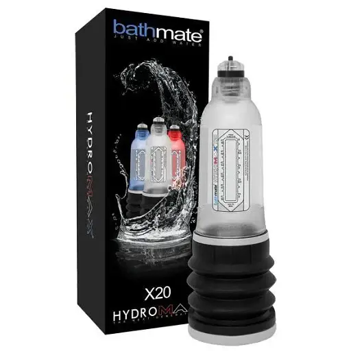 Гидропомпа Bathmate Hydromax 5 Clear (X20) для члена длинной от 7.5 см до 12.5 см диаметр до 4.5 см - фото 2