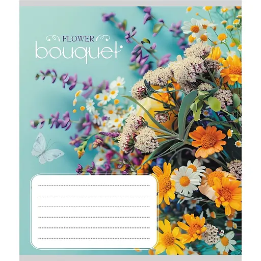 Зошит учнівський "Букет" 024-550337K-3 в клітинку, 24 аркуші