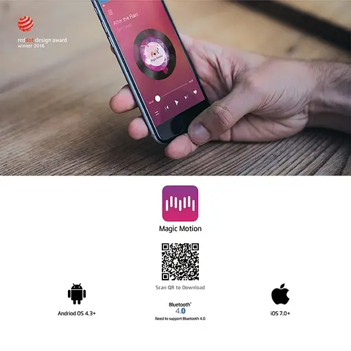 Віброяйце з керуванням зі смартфона Magic Motion Flamingo 7.2 см рожевий - фото 8