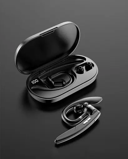 Бездротова Bluetooth гарнітура K29 з індикатором заряду, мікрофоном і шумозаглушенням (Бізнес Гарнітура) - фото 9