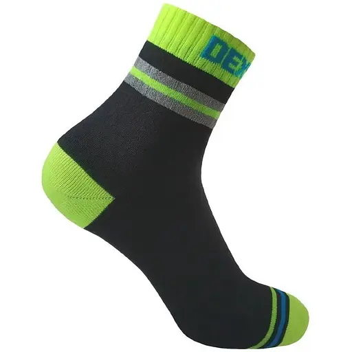 Шкарпетки Dexshell Pro Visibility Cycling Black/Green L (1047-DS648HVYL)