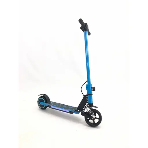 Детский Электросамокат E-Scooter ES3 LED + амортизатор Синий - фото 4