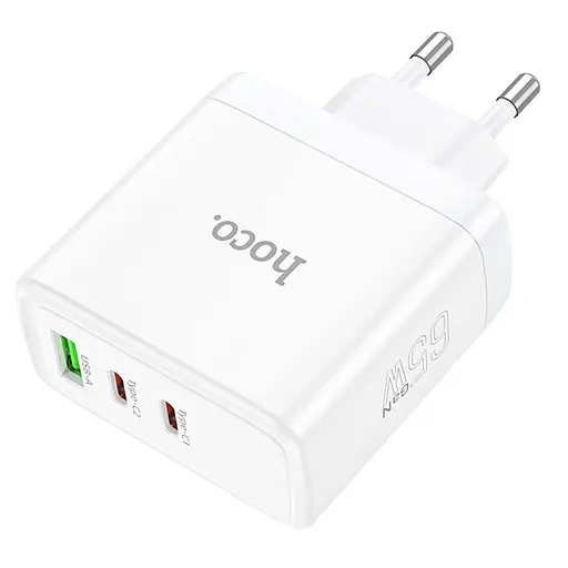 МЗП Hoco N30 Glory PD65W (2Type-C/1USB) White - фото 3