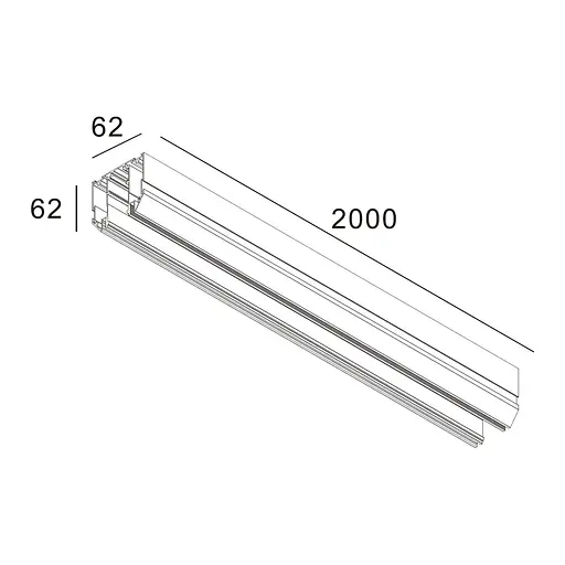 Магнитная шина Skarlat RGD S48V 2M WH - фото 2