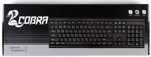 Клавіатура COBRA OK-102 Ukr Black USB - фото 6
