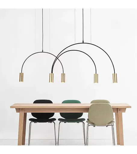 Люстра Romin 761-5 (черный+золото) - фото 1