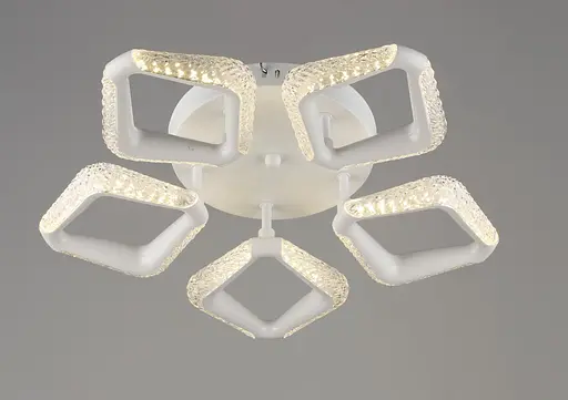 Люстра светодиодная акриловая Sirius B YH1301/5 WT 30W