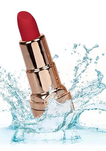 Вібратор для клітора CalExotics Hide Play Lipstick Recharge 7.5 см червоний - фото 4