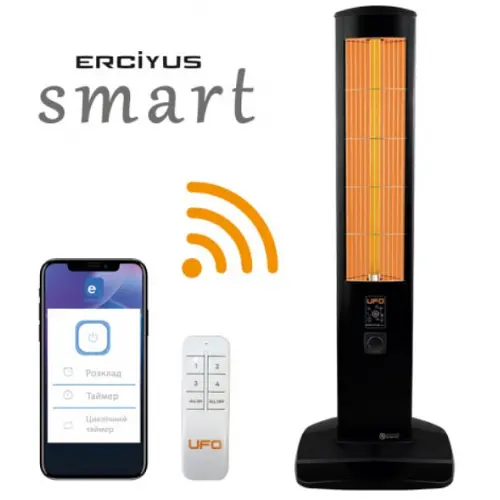 Інфрачервоний обігрівач UFO ERC-S 2300W 220-230V (UFO Erciyus Smart 23) - фото 4