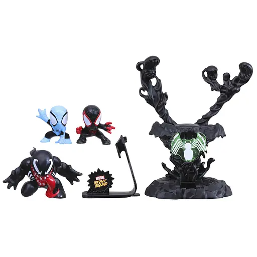 Набор игрушечный Hasbro Marvel Stunt Squad Нокдаун вора Spider-Man, Miles Morales, Venom (F7814_F7833)