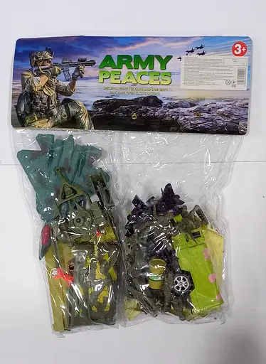 Комбат 20 B, 36 элементов, солдаты, танк, машинка, пистолет, карта, в пакете (6965802420026) Вид 2 - фото 1