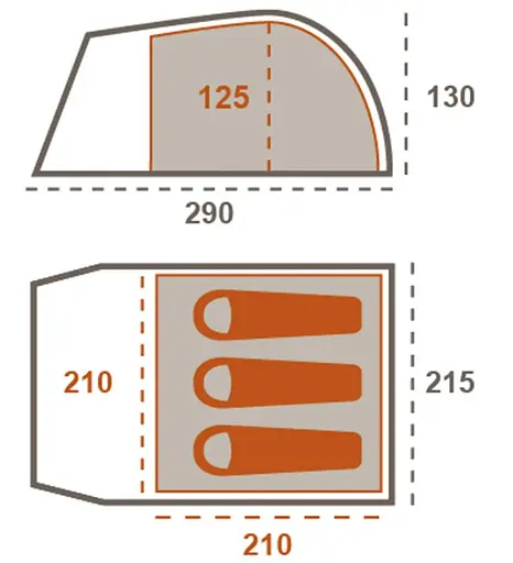 Намет Grand Canyon Topeka 3 Capulet Olive (330026) (DAS301591) - фото 3