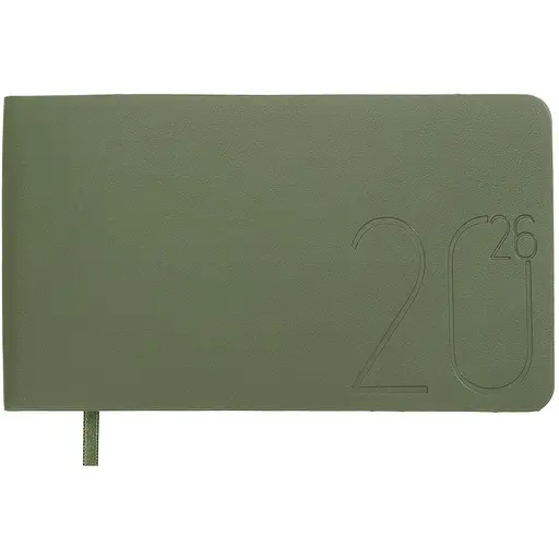 Еженедельник датированный Buromax Morandi Style 2026 153 x 87 мм искусственная кожа зеленый (BM.2909-04)