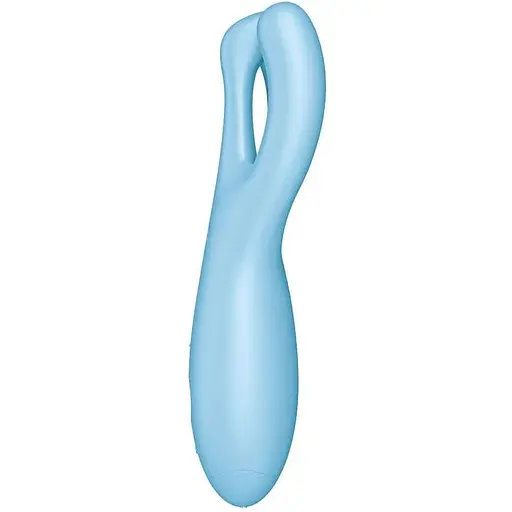 Кліторальний смарт вібратор Satisfyer Threesome 4 Blue - фото 3