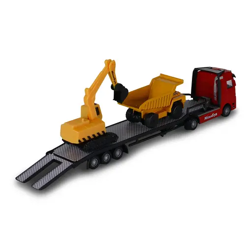 Ігровий набір Автоперевізник TechnoDrive 541757.270 самоскид, екскаватор - фото 5