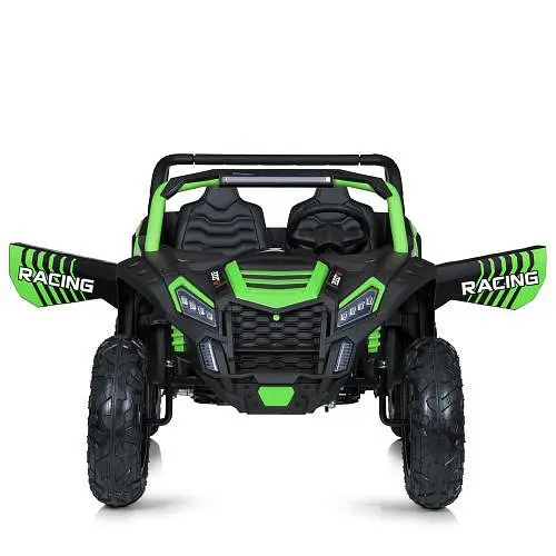 Електромобіль дитячий Bambi Джип M 5736AL-5 24V мотор 180W 24V14AH шкір сидіння USB зелений - фото 3