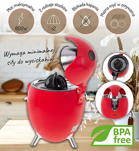 Соковижималка для цитрусових Adler AD 4013 - фото 10