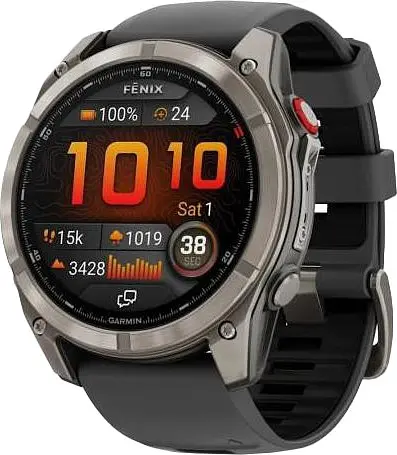 Смарт-часы Garmin Fenix ​​8 Pro 51 mm AMOLED Titanium with Graphite/Black Silicone Band (010-03199-10/11)