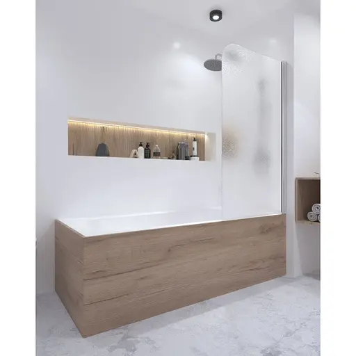 Шторка для ванны Qtap Standard CRM407513APR Pear, Правая, матовый, хром - фото 7