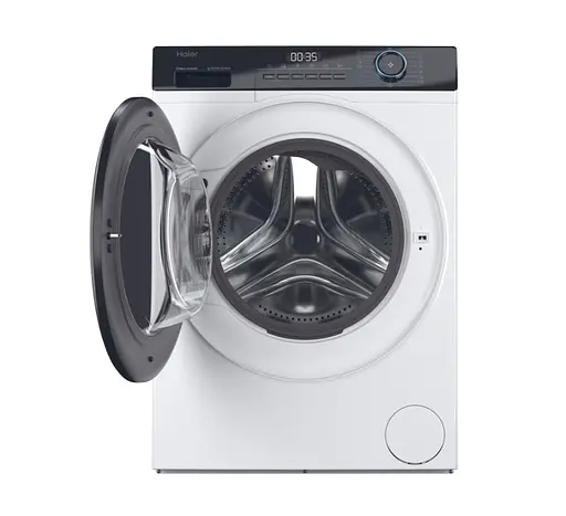 Стиральная машина Haier фронтальная 7 кг 1200 A+++ 44 см дисплей пара инвертор люк черный прямой привод белый - фото 3