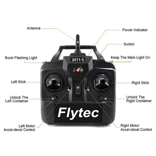 Кораблик для підгодовування риби Flytec HQ2011 на радіоуправлінні, зелена годівниця (100646) - фото 6