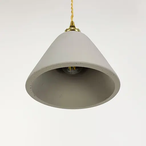 Підвіс у латунному корпусі із бетонним плафоном 15х12 см | Арт. MJ 181/1 GR | Line F - фото 6