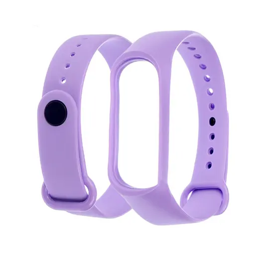 Силиконовый ремешок для Xiaomi Mi Band 3/4, 23 лавандовый - фото 1