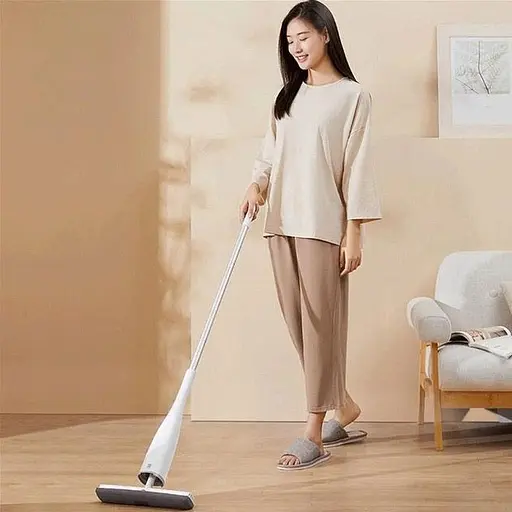 Швабра Xiaomi Blue fish Sponge mop White PU03A (105084) - фото 5