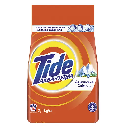 Стиральный порошок Tide Аква-Пудра Альпийская свежесть 2.1 кг - фото 2