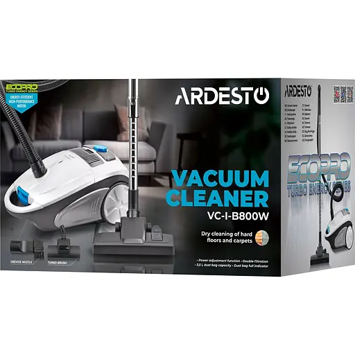Пылесос Ardesto VC-I-B800W [149214] - фото 9