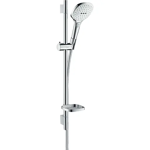 Душовий набір Hansgrohe Raindance Select E 120 EcoSmart 9 l/min White/Chrome 26622400, Хром - фото 1