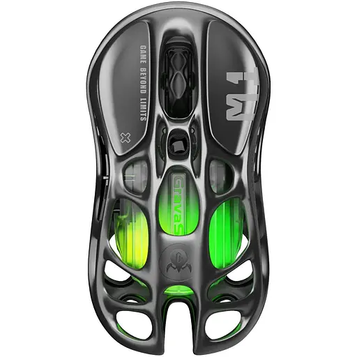 Миша GravaStar GravaStar M1 Pro, magnesium alloy body, BT/WL/USB-A, RGB, Gunmetal Gray - фото 1