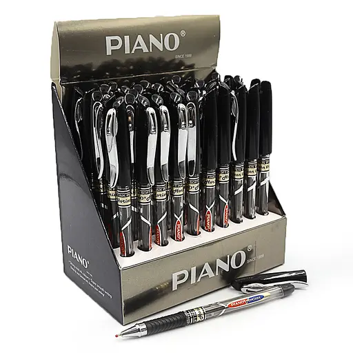 Ручка масляная Piano Horizon, черная, 50 шт.