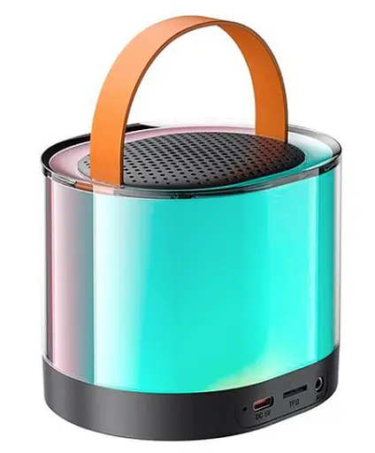 Колонка XO F47 Aurora Atmosphere Light Bluetooth портативна з мікрофоном чорна - фото 2