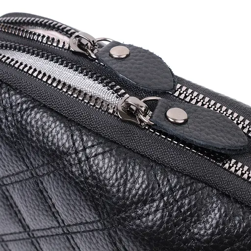 Женская сумка Vintage прошита ромбами на лицевой стороне из натуральной кожи 19.5х12.5х7 см sum0027554 - фото 6