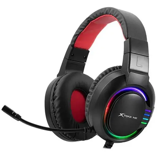 Проводная игровая гарнитура Xtrike Me Gaming RGB Backlight GH-405, 2х3.5mm, USB, 2m, black