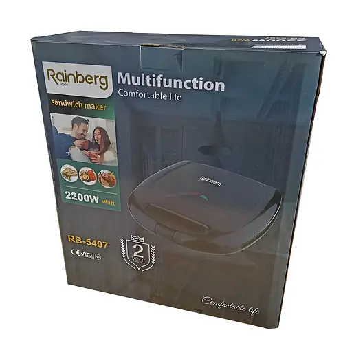Мультимейкер Rainberg RB-5407 750 Вт з антипригарним покриттям - фото 4