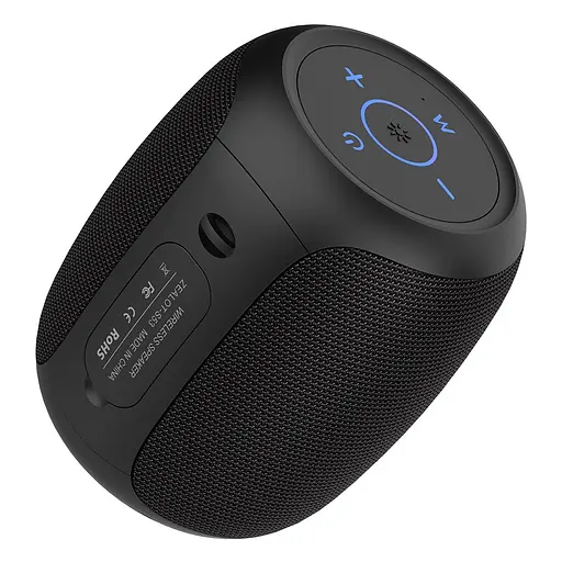 Портативна bluetooth колонка Zealot S53 TWS з LED підсвічуванням чорний - фото 2