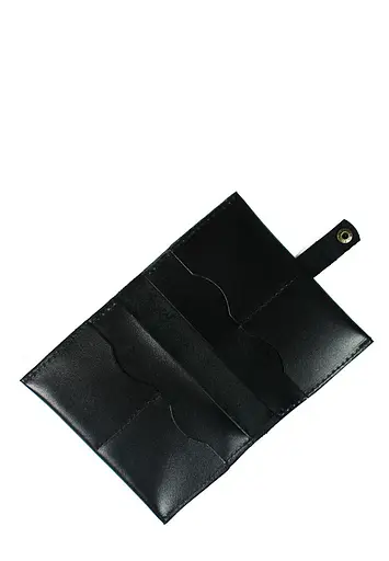 Кожаная документница черная - фото 2