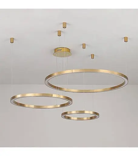 Люстра Romin Rings 800+600+400 G (золото) - фото 1