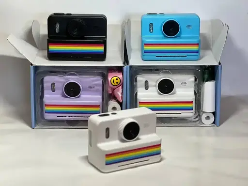 Детская цифровая фотокамера RAINBOW 2,8" мгновенная печать с термопринтером 1500 мАч Фиолетовый - фото 5