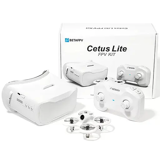 Квадрокоптер BETAFPV Cetus Lite FPV Kit с FPV-очками, 2 аккумуляторами и пультом, до 80 м, до 5 мин