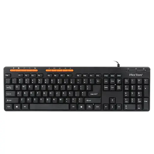 Клавиатура MeeTion USB Multimedia Keyboard K600M RU/EN раскладки - фото 2
