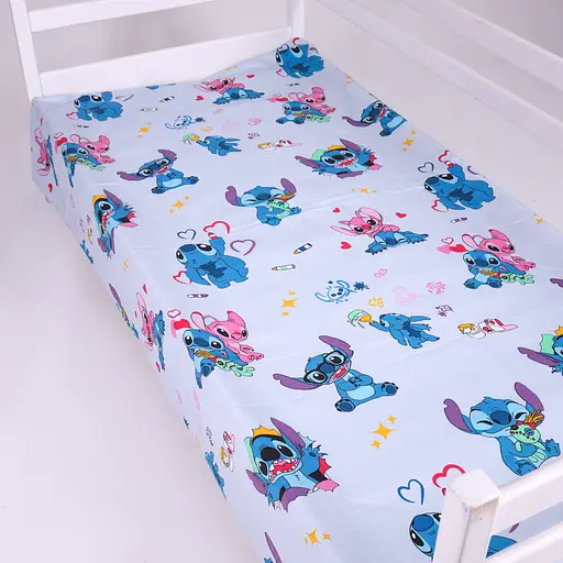 Простирадло MirSon Ranforce Elite Cute Stitch Blue 220x240 см (2200012552551) - фото 1