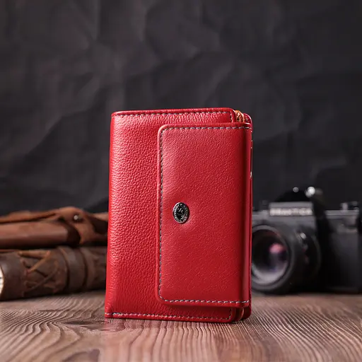 Кожаный женский кошелек ST Leather 13.5х9х2 см acs0028439 - фото 7