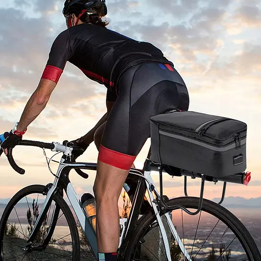 Водонепроницаемая багажная велосумка Gotel 9L черная 30х20х15 см sum0028920 - фото 2