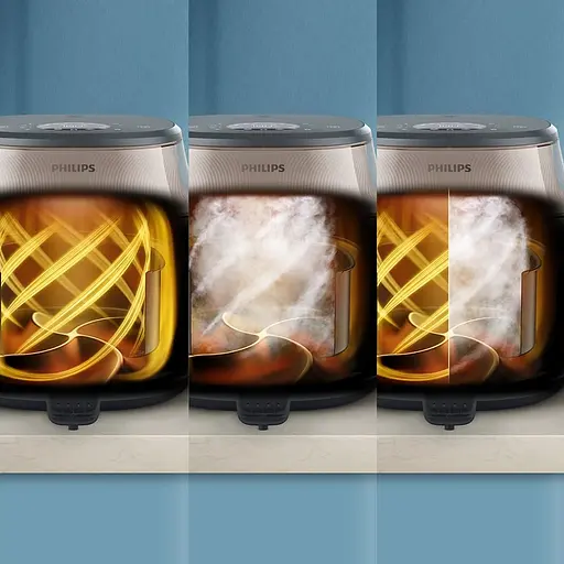 Мультипіч Philips Series 5000 OVI SteamFry 2000 Вт чорний (NA547/07) - фото 6