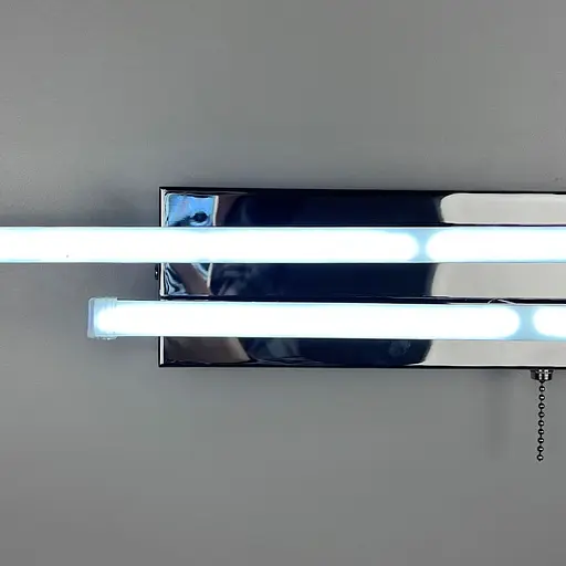 Лаконічне світлодіодне бра у хромованому корпусі 67х9 см Line F Арт. (Т)9807/2 CH W - фото 4